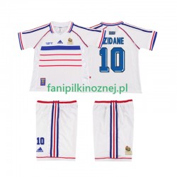 Koszulka Reprezentacji Francji ZIDANE 10 Retro 1998 Wyjazdowa Krótkie Rękawy ,Dziecięca