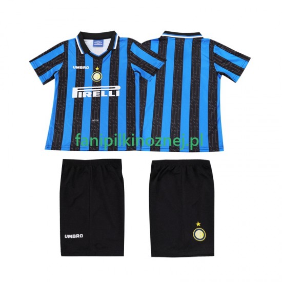 Koszulka Inter Mediolan 1997 Retro 1998 Domowa Krótkie Rękawy ,Dziecięca