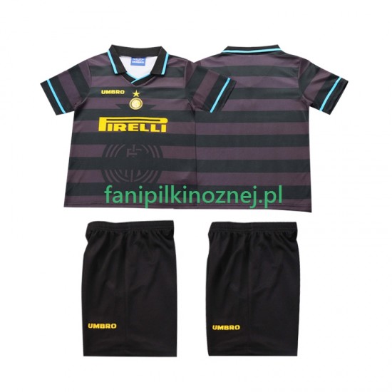 Koszulka Inter Mediolan 1997 Retro 1998 Trzeci Krótkie Rękawy ,Dziecięca