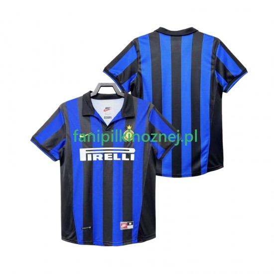 Koszulka Inter Mediolan Retro 1998 1999 Domowa Krótkie Rękawy ,Męska