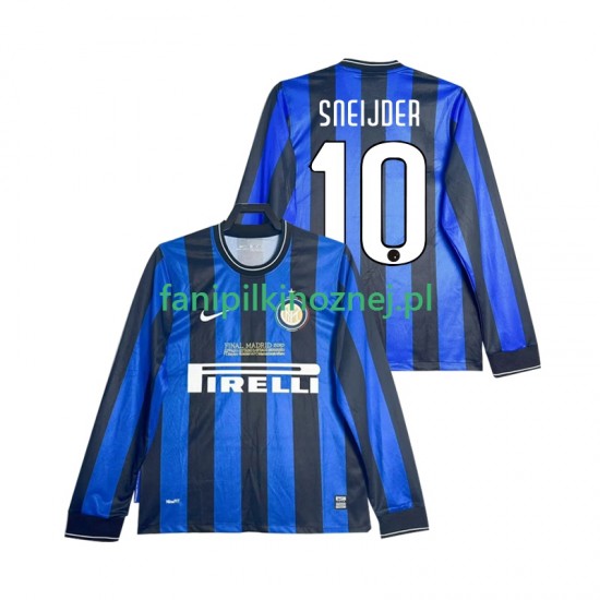 Koszulka Inter Mediolan SNEIJDER 10 2009 Retro 2010 Domowa Długie Rękawy ,Męska