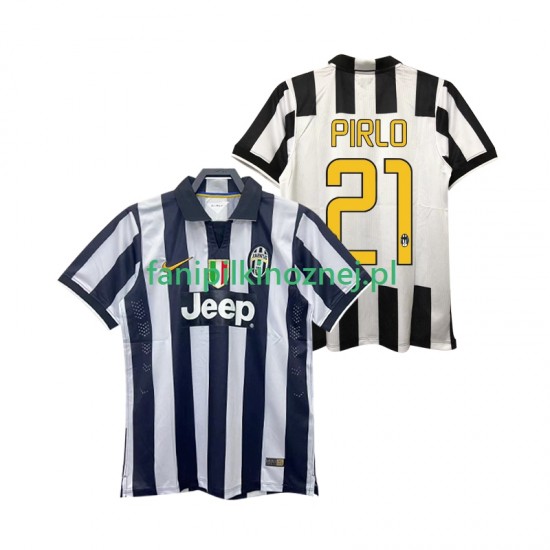 Koszulka Juventus Andrea Pirlo 21 2014 2015 Retro Domowa Krótkie Rękawy ,Męska