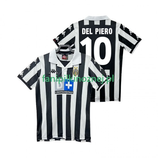 Koszulka Juventus DEL PIERO 10 2000 Retro 1999 Domowa Krótkie Rękawy ,Męska