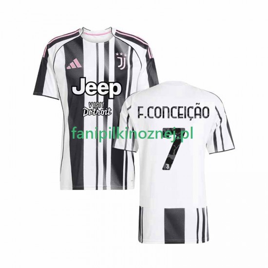 Koszulka Juventus Francisco Conceicao 7 2025-2026 Domowa Krótkie Rękawy ,Męska