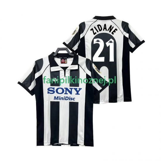 Koszulka Juventus ZIDANE 21 1997 Retro 1998 Domowa Krótkie Rękawy ,Męska