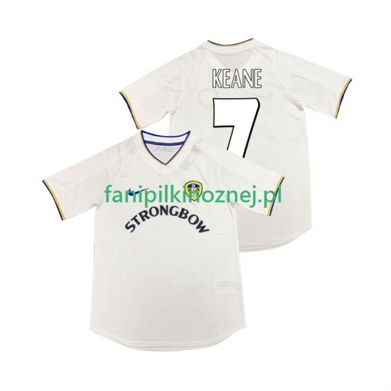 Koszulka Leeds United KEANE 7 2000 2001 Retro Domowa Krótkie Rękawy ,Męska
