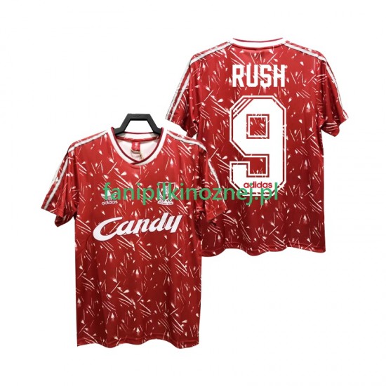 Koszulka Liverpool Rush 9 1989 1991 Retro Domowa Krótkie Rękawy ,Męska
