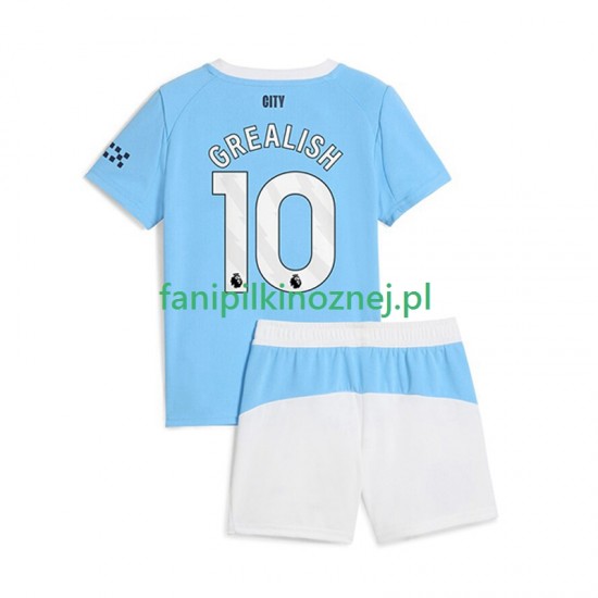 Koszulka Manchester City Jack Grealish 10 2025-2026 Domowa Krótkie Rękawy ,Dziecięca