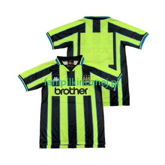 Koszulka Manchester City Retro 1998 1999 Wyjazdowa Krótkie Rękawy ,Męska