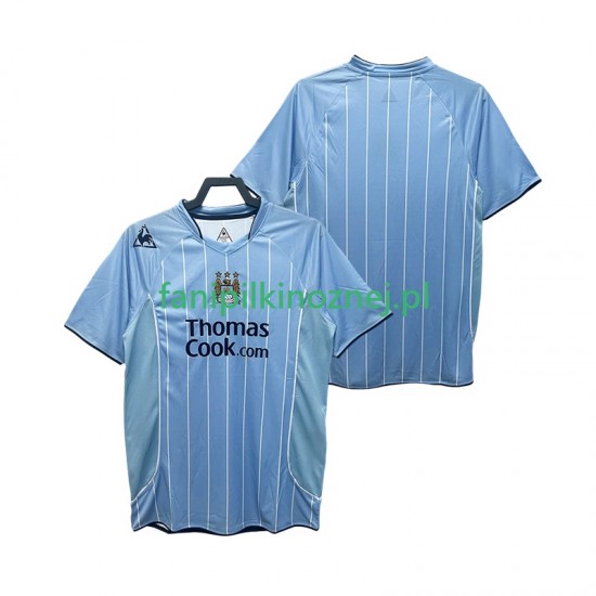 Koszulka Manchester City 2007 Retro 2008 Domowa Krótkie Rękawy ,Męska