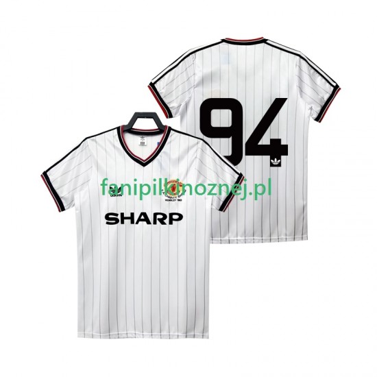 Koszulka Manchester United 94 1983 1984 Retro Wyjazdowa Krótkie Rękawy ,Męska