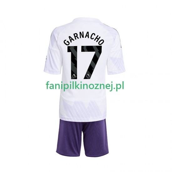 Koszulka Manchester United Alejandro Garnacho 17 2025-2026 Wyjazdowa Krótkie Rękawy ,Dziecięca
