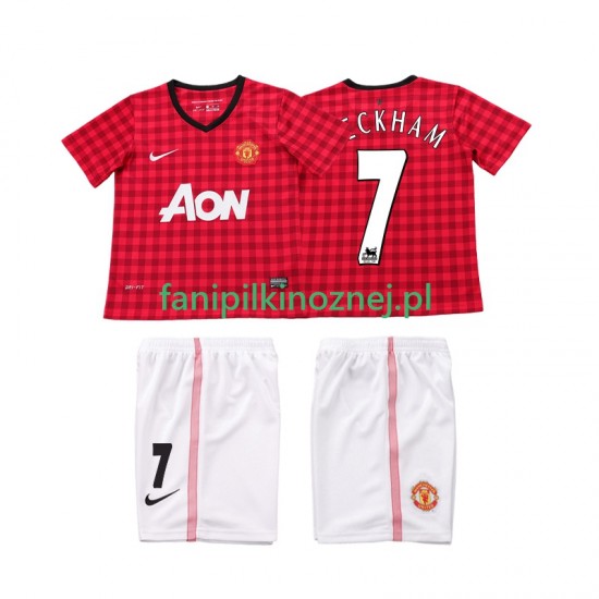 Koszulka Manchester United BECKHAM 7 2012 2013 Retro Domowa Krótkie Rękawy ,Dziecięca