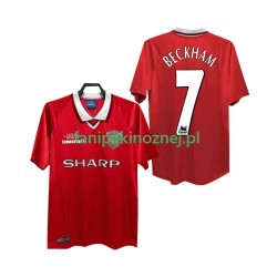 Koszulka Manchester United BECKHAM 7 2000 Retro 1999 Domowa Krótkie Rękawy ,Męska