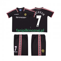 Koszulka Manchester United Beckham 7 Retro 1998 1999 Wyjazdowa Krótkie Rękawy ,Dziecięca