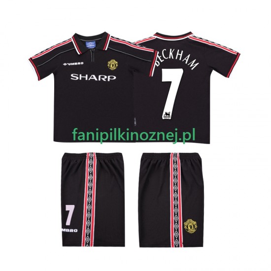 Koszulka Manchester United Beckham 7 Retro 1998 1999 Wyjazdowa Krótkie Rękawy ,Dziecięca