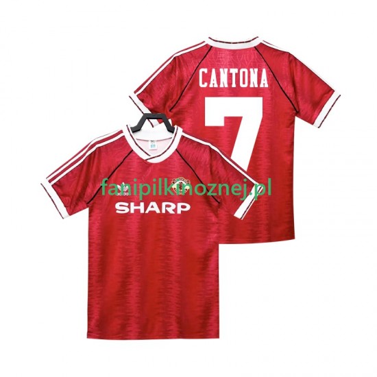 Koszulka Manchester United CANTONA 7 1990 1992 Retro Domowa Krótkie Rękawy ,Męska