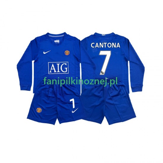Koszulka Manchester United CONTONA 7 2009 Retro 2008 Trzeci Długie Rękawy ,Dziecięca