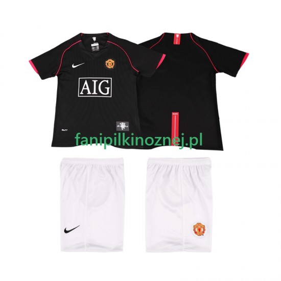 Koszulka Manchester United 2007 Retro 2008 Wyjazdowa Krótkie Rękawy ,Dziecięca
