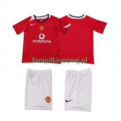 Koszulka Manchester United 2005 Retro 2006 Domowa Krótkie Rękawy ,Dziecięca