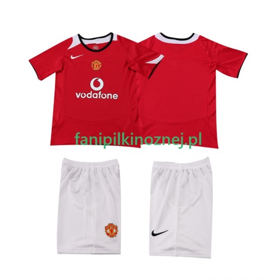 Koszulka Manchester United 2005 Retro 2006 Domowa Krótkie Rękawy ,Dziecięca