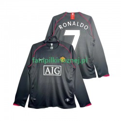 Koszulka Manchester United Critstiano Ronaldo 7 2007 Retro 2008 Wyjazdowa Długie Rękawy ,Męska