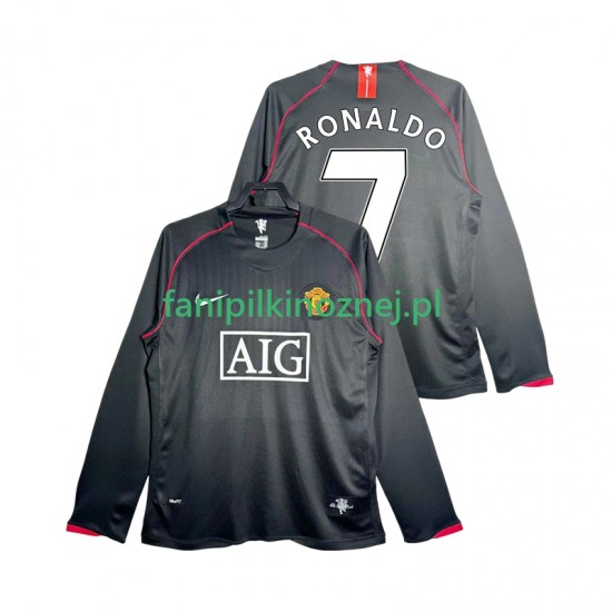 Koszulka Manchester United Critstiano Ronaldo 7 2007 Retro 2008 Wyjazdowa Długie Rękawy ,Męska