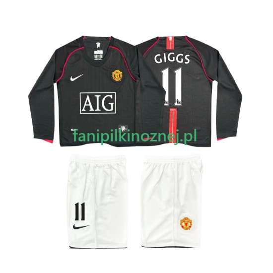 Koszulka Manchester United GIGGS 11 2007 Retro 2008 Wyjazdowa Długie Rękawy ,Dziecięca