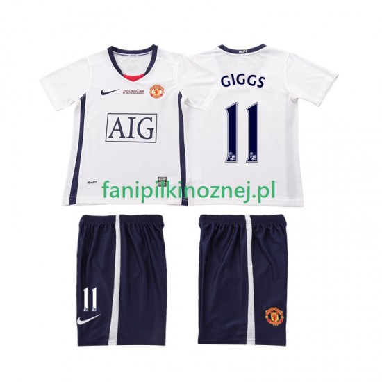 Koszulka Manchester United GIGGS 11 Champions League 2009 Retro 2008 Wyjazdowa Krótkie Rękawy ,Dziecięca