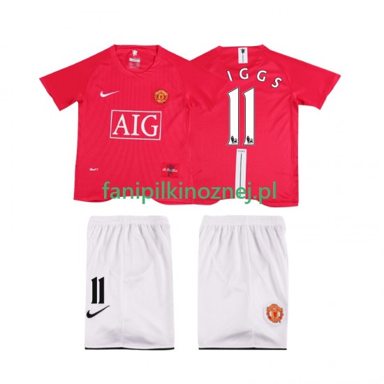 Koszulka Manchester United GIGGS 11 Premier League 2007 Retro 2008 Domowa Krótkie Rękawy ,Dziecięca