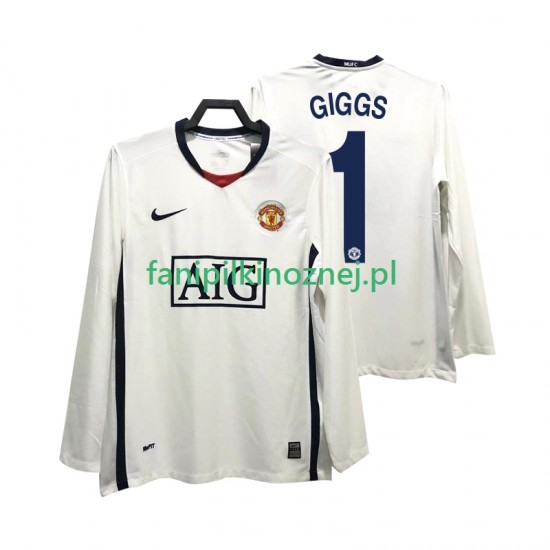 Koszulka Manchester United GIGGS 11 Premier League 2009 Retro 2008 Wyjazdowa Długie Rękawy ,Męska