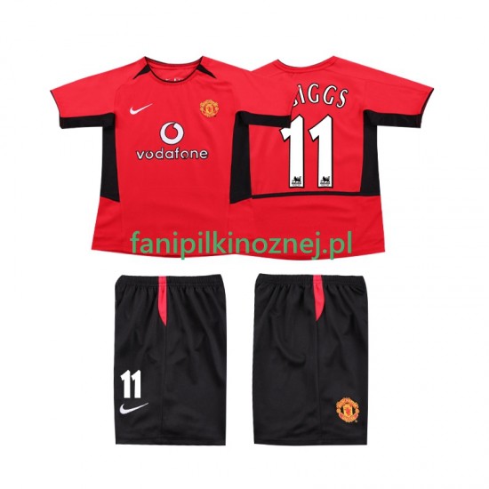 Koszulka Manchester United GIGGS 11 Retro 2004 2002 Domowa Krótkie Rękawy ,Dziecięca