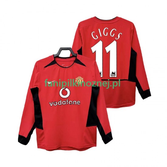 Koszulka Manchester United GIGGS 11 Retro 2004 2002 Domowa Długie Rękawy ,Męska