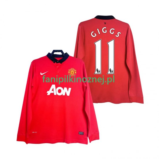 Koszulka Manchester United GIGGS 11 2013 2014 Retro Domowa Długie Rękawy ,Męska
