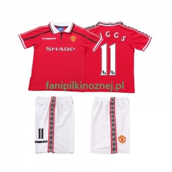 Koszulka Manchester United Giggs 11 Retro 1998 1999 Domowa Krótkie Rękawy ,Dziecięca