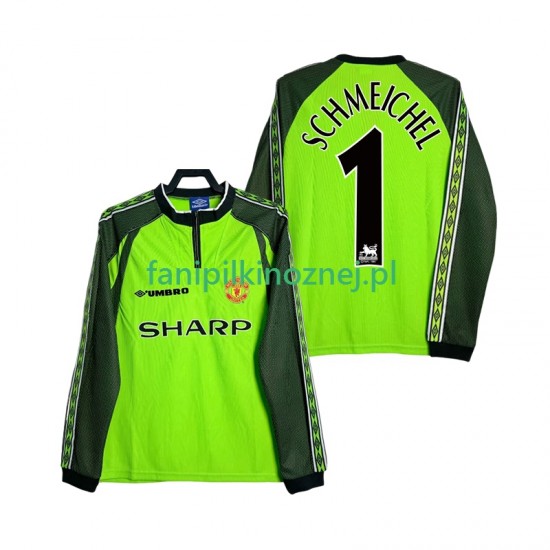 Koszulka Manchester United SCHMEICHEL 1 2000 Bramkarska Retro 1998 Domowa Długie Rękawy ,Męska