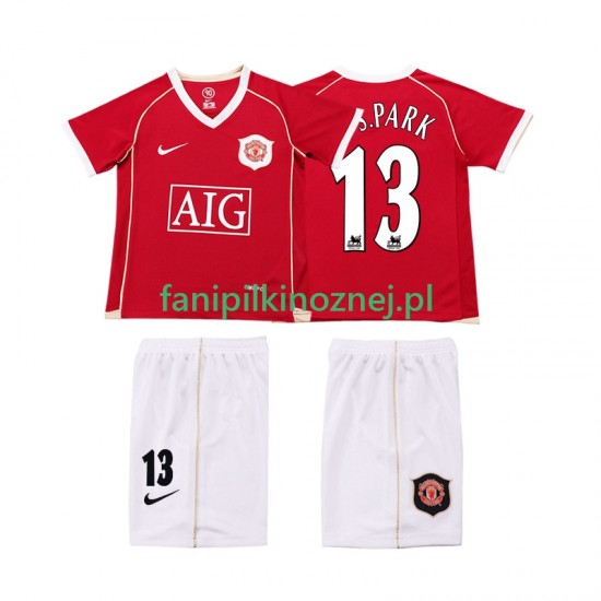 Koszulka Manchester United J.S.PARK 13 2007 Retro 2006 Domowa Krótkie Rękawy ,Dziecięca