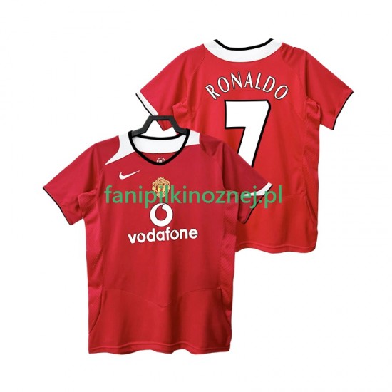 Koszulka Manchester United RONALDO 7 2005 Retro 2006 Domowa Krótkie Rękawy ,Męska
