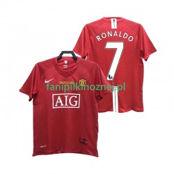 Koszulka Manchester United RONALDO 7 2007 Retro 2008 Domowa Krótkie Rękawy ,Męska
