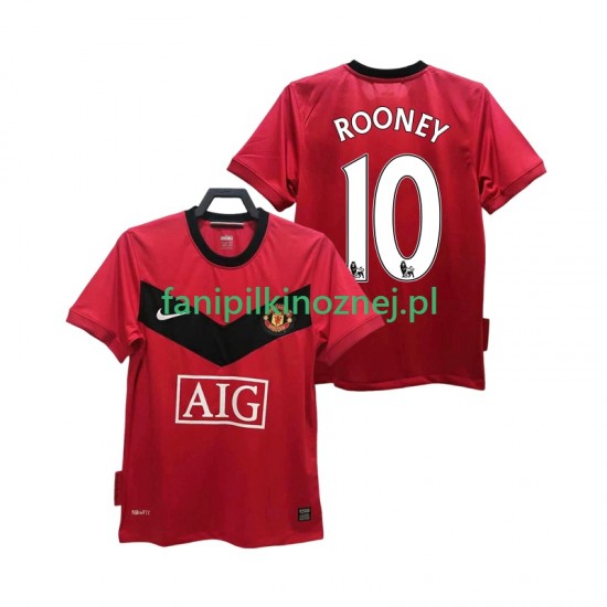 Koszulka Manchester United ROONEY 10 2009 Retro 2010 Domowa Krótkie Rękawy ,Męska