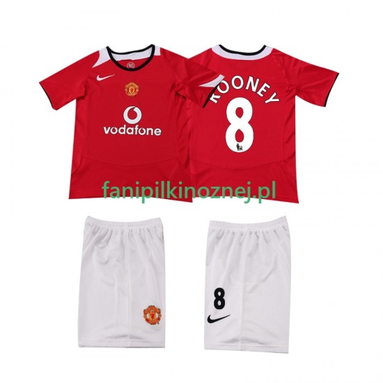 Koszulka Manchester United ROONEY 8 2005 Retro 2006 Domowa Krótkie Rękawy ,Dziecięca