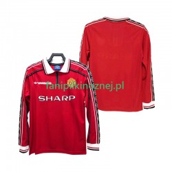 Koszulka Manchester United Retro 1998 1999 Domowa Długie Rękawy ,Męska