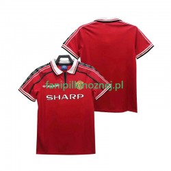 Koszulka Manchester United Retro 1998 1999 Domowa Krótkie Rękawy ,Męska