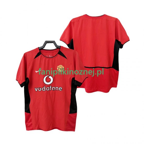 Koszulka Manchester United Retro 2004 2002 Domowa Krótkie Rękawy ,Męska