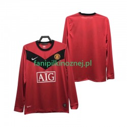 Koszulka Manchester United 2009 Retro 2010 Domowa Długie Rękawy ,Męska