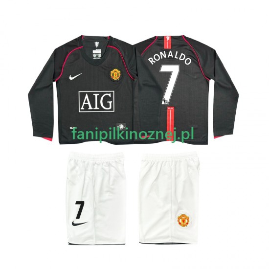 Koszulka Manchester United Ronaldo 7 2007 Retro 2008 Wyjazdowa Długie Rękawy ,Dziecięca
