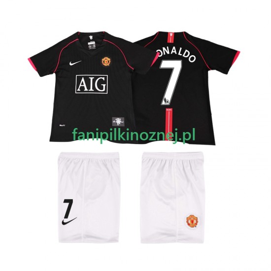 Koszulka Manchester United Ronaldo 7 2007 Retro 2008 Wyjazdowa Krótkie Rękawy ,Dziecięca