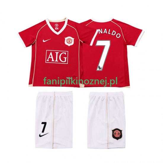 Koszulka Manchester United Ronaldo 7 2007 Retro 2006 Domowa Krótkie Rękawy ,Dziecięca