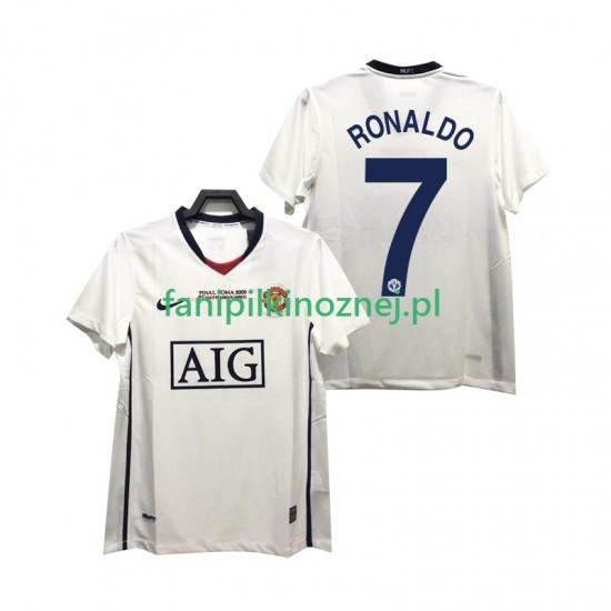 Koszulka Manchester United Ronaldo 7 Champions League 2009 Retro 2008 Wyjazdowa Krótkie Rękawy ,Męska
