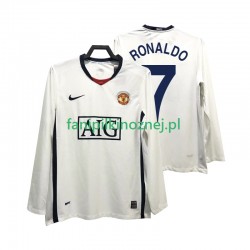 Koszulka Manchester United Ronaldo 7 Premier League 2009 Retro 2008 Wyjazdowa Długie Rękawy ,Męska
